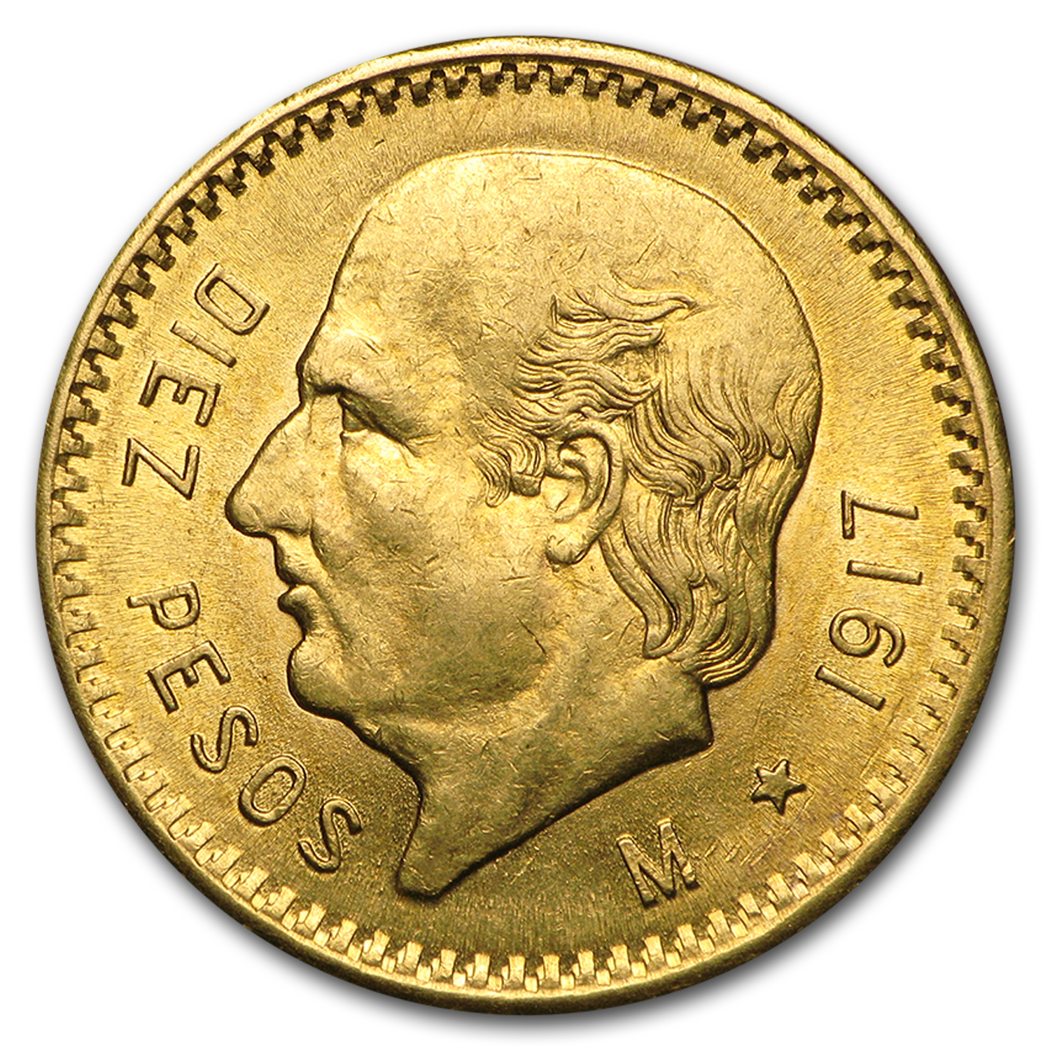 Buy 1917 Mexico Gold 10 Pesos BU - Click Image to Close