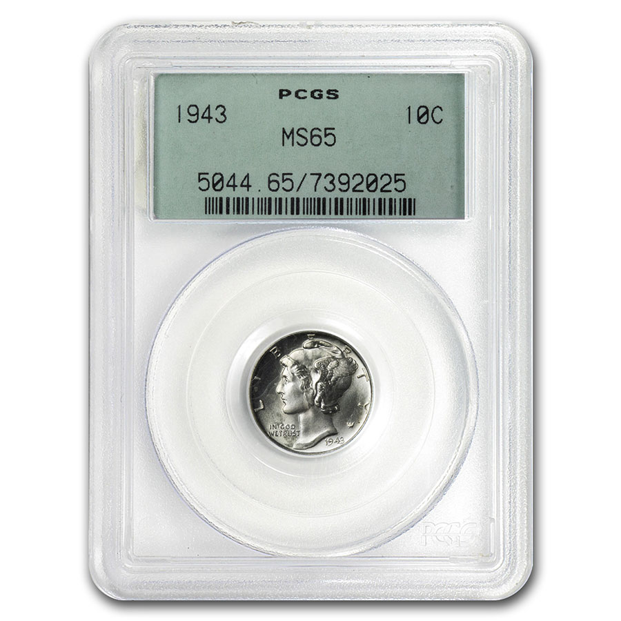 Buy 1943 Mercury Dime MS-65 PCGS