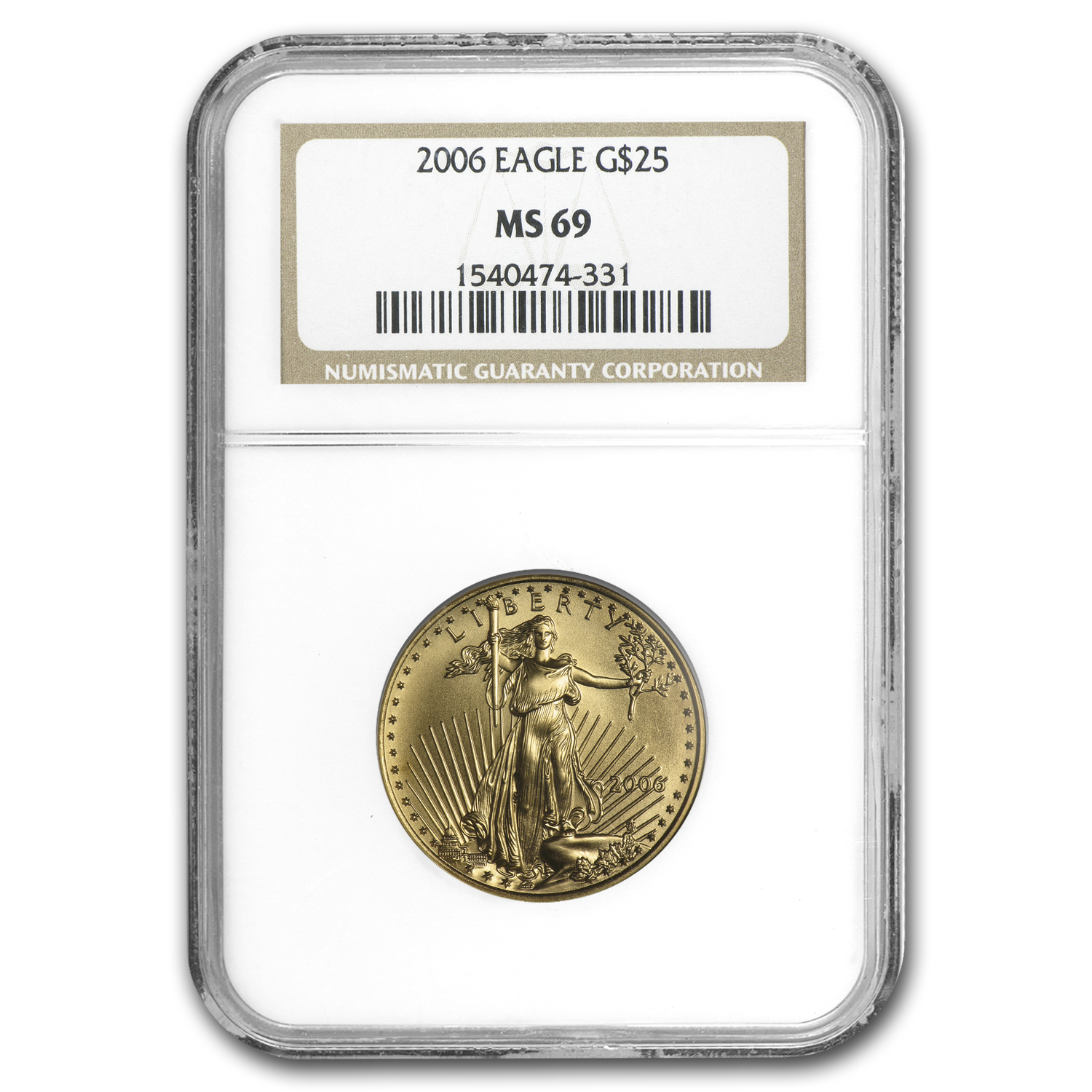 Buy 2006 1/2 oz American Gold Eagle MS-69 NGC