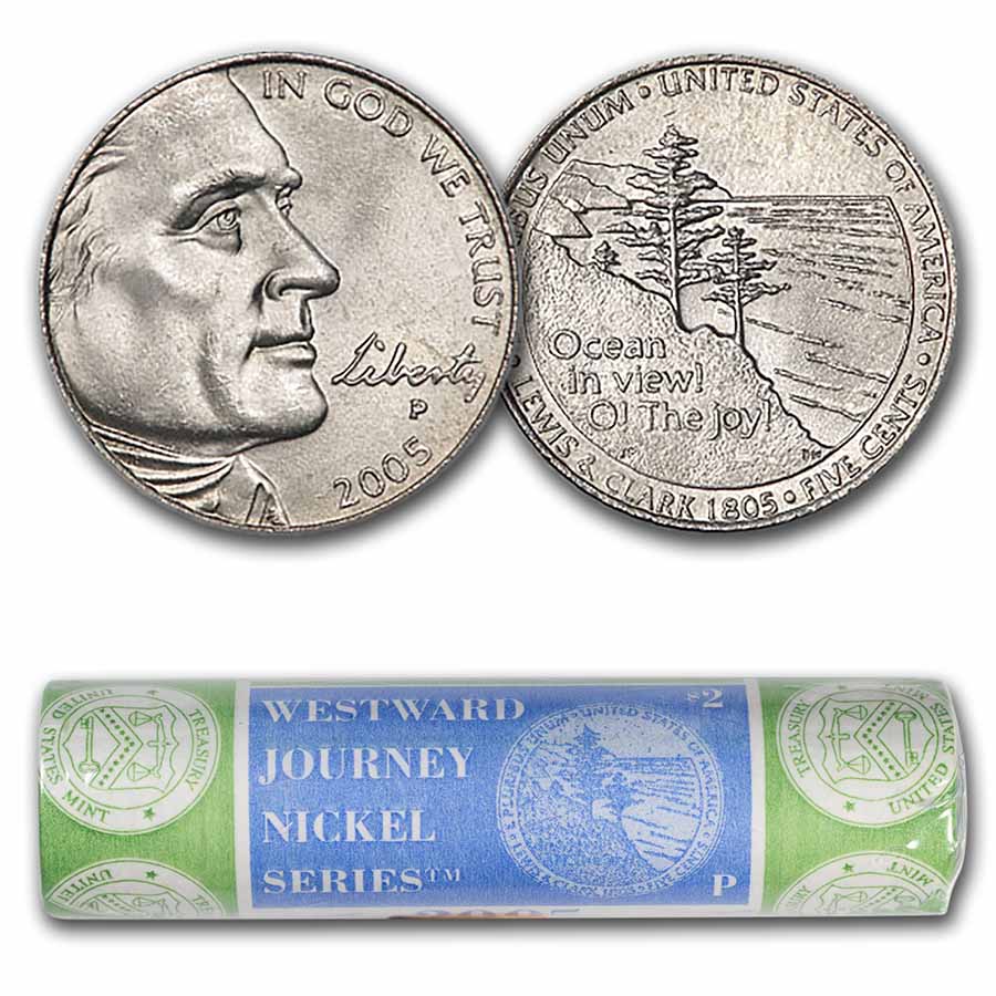 Buy 2005-P Ocean in View Nickel 40-coin Mint Wrapped Roll BU