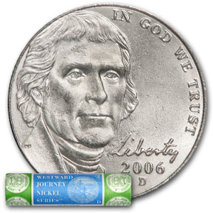Buy 2006-D Jefferson Nickel Roll 40-Coin Roll BU (Mint Wrapped)
