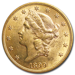 Buy 1899 $20 Liberty Gold Double Eagle AU