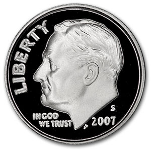 Buy 2007-S Silver Roosevelt Dime Gem Proof