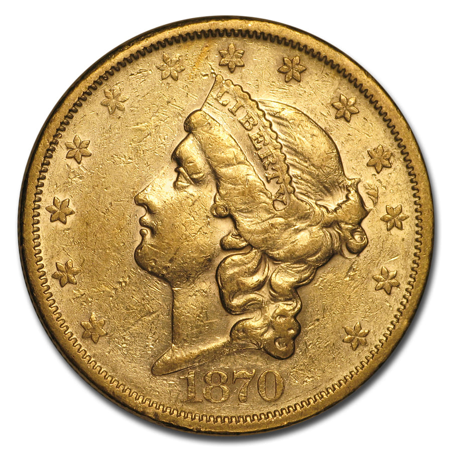 Buy 1870-S $20 Liberty Gold Double Eagle XF