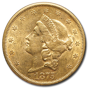 Buy 1875-S $20 Liberty Gold Double Eagle AU