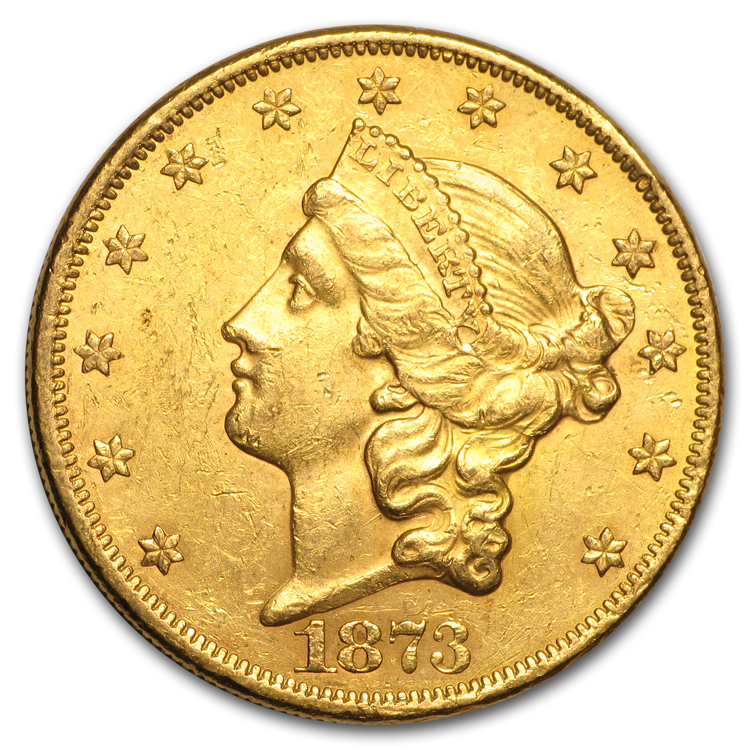 Buy 1873 $20 Liberty Gold Double Eagle Open 3 AU