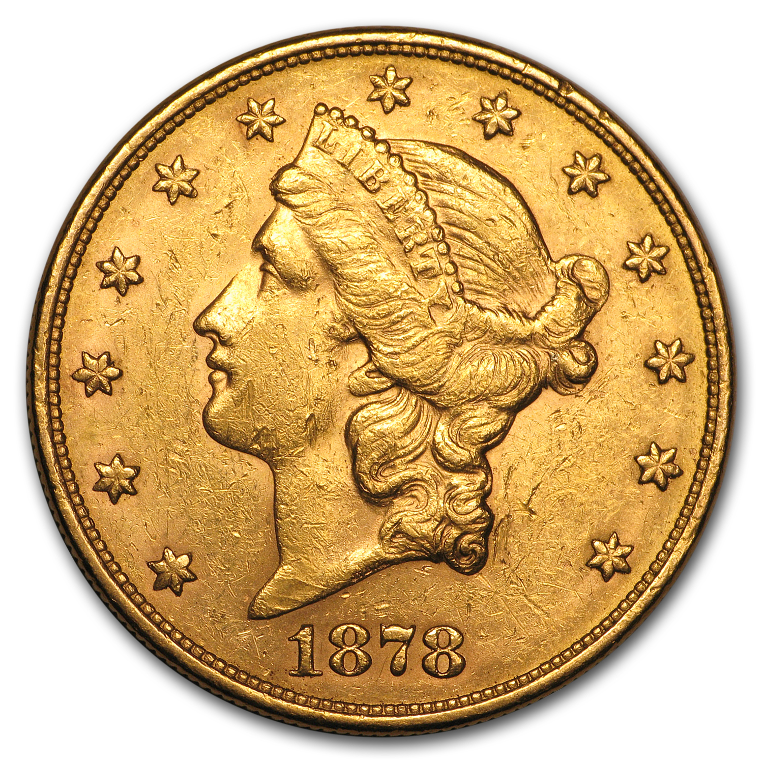 Buy 1878-S $20 Liberty Gold Double Eagle AU