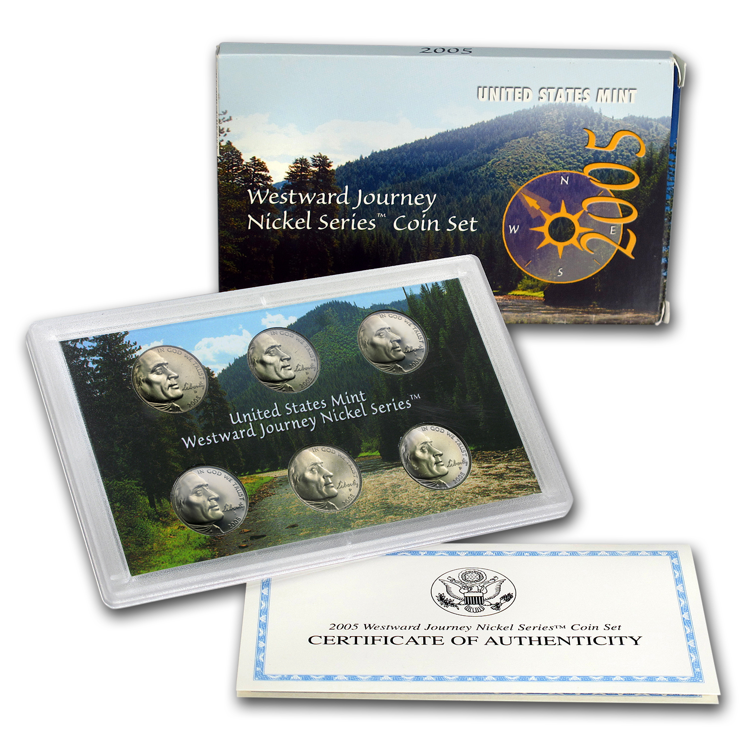 Buy 2005 6-Coin Westward Journey Nickel Set (w/Box & COA)