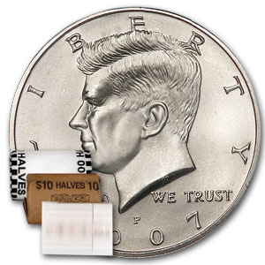 Buy 2007-P Kennedy Half Dollar 20-Coin Roll BU