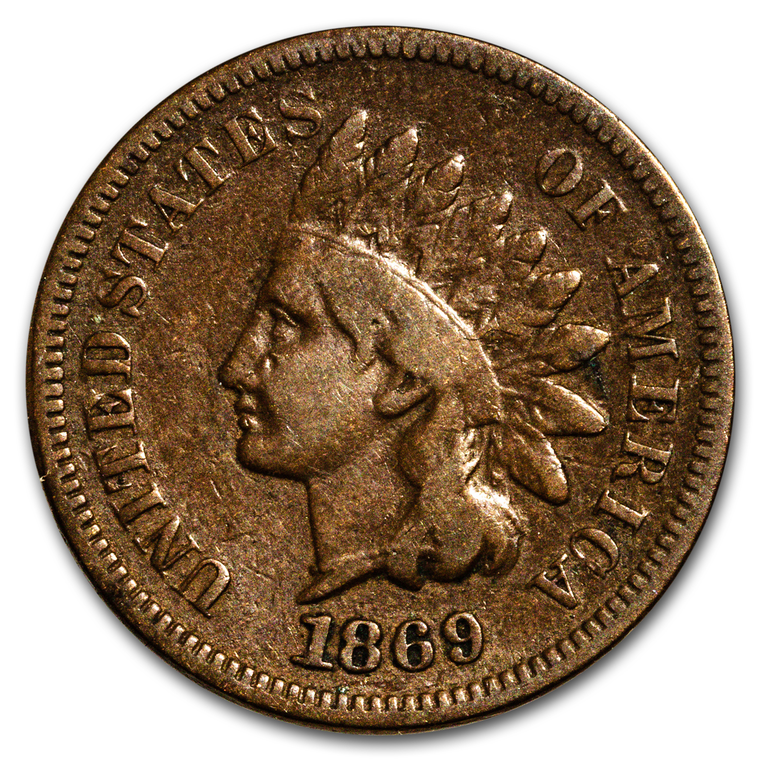 Buy 1869 Indian Head Cent VG