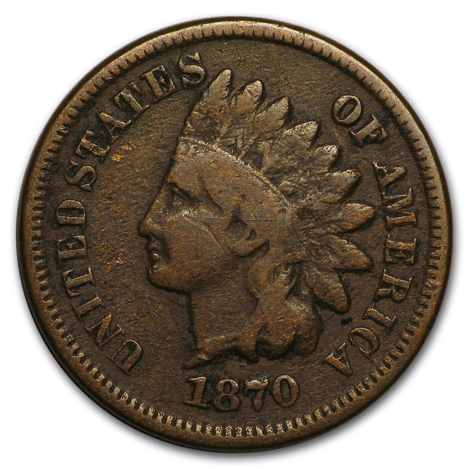Buy 1870 Indian Head Cent VG - Click Image to Close