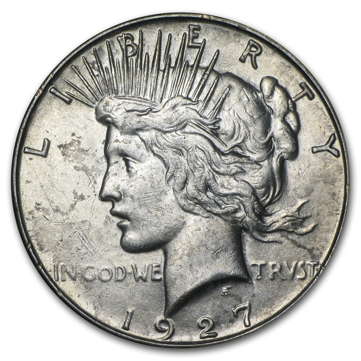 Buy 1927-S Peace Dollar AU-58 - Click Image to Close