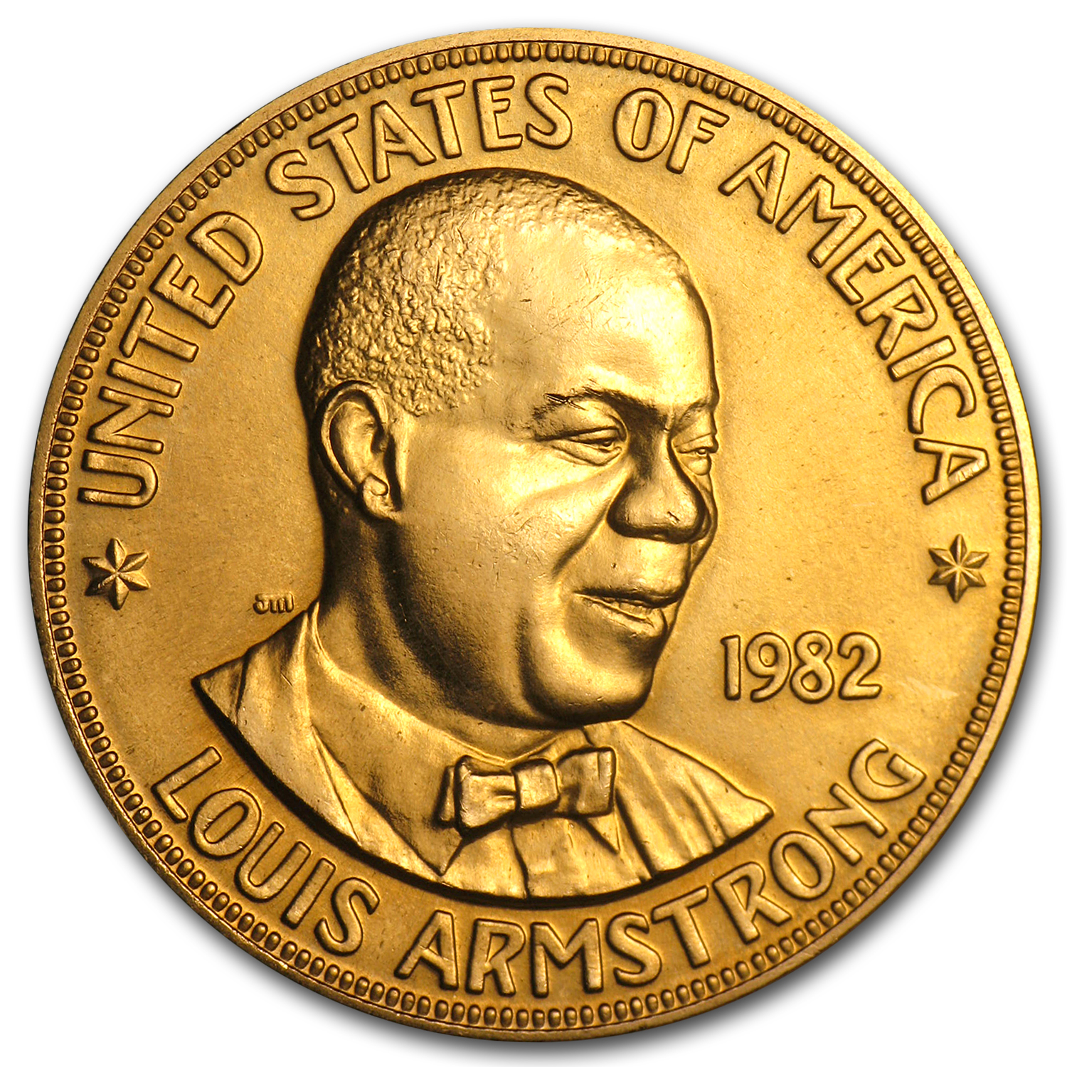 Buy U.S. Mint 1 oz Gold Commemorative Arts Medal Louis Armstrong - Click Image to Close