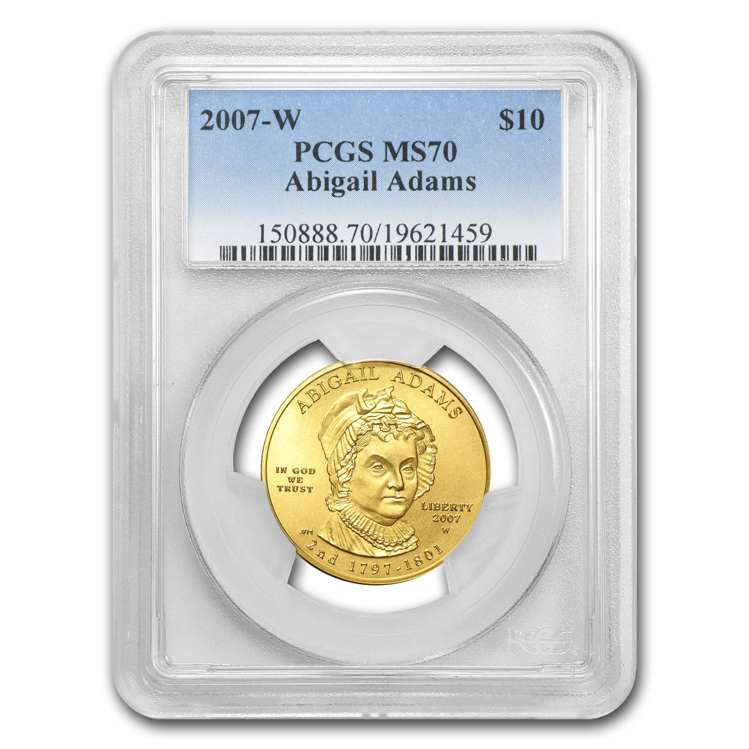 Buy 2007-W 1/2 oz Gold Abigail Adams MS-70 PCGS