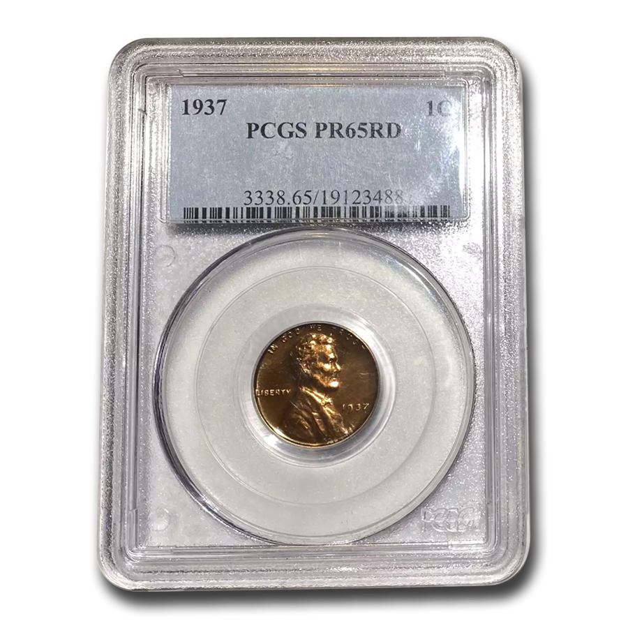 Buy 1937 Lincoln Cent PR-65 PCGS (Red)