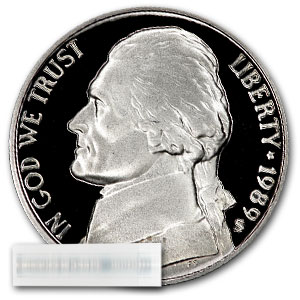 Buy 1989-S Jefferson Nickel 40-Coin Roll Proof