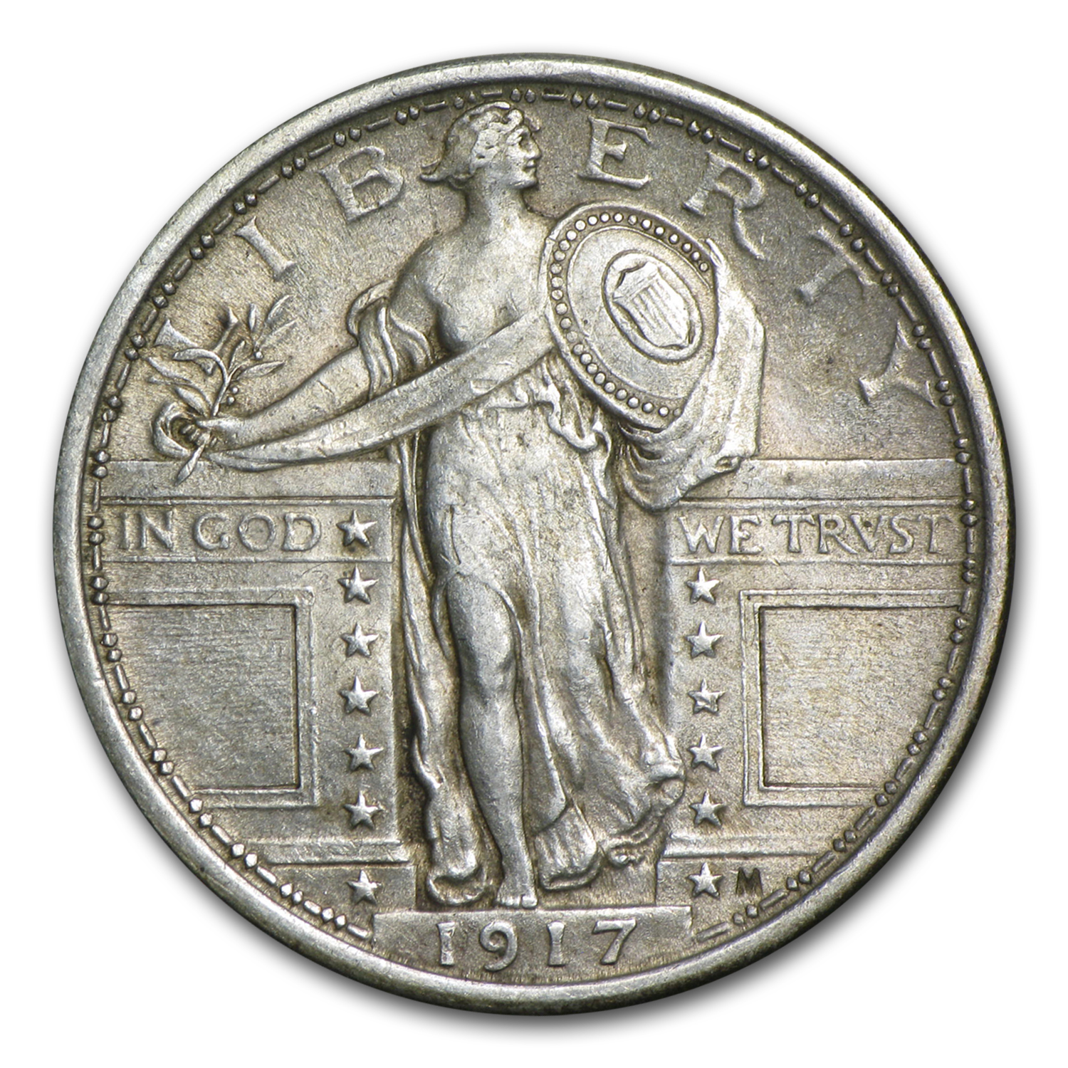 Buy 1917 Standing Liberty Quarter Type I AU