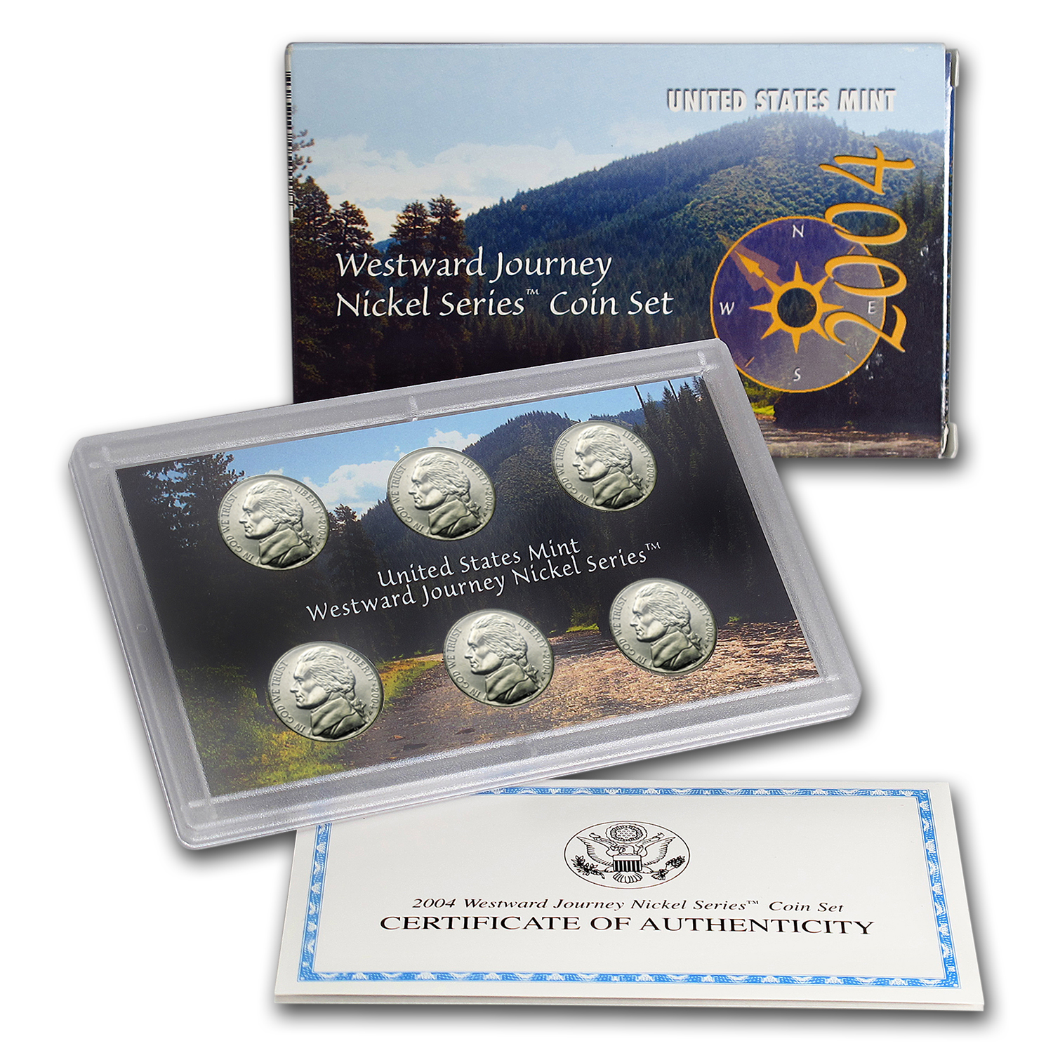 Buy 2004 6-Coin Westward Journey Nickel Set (w/Box & COA)