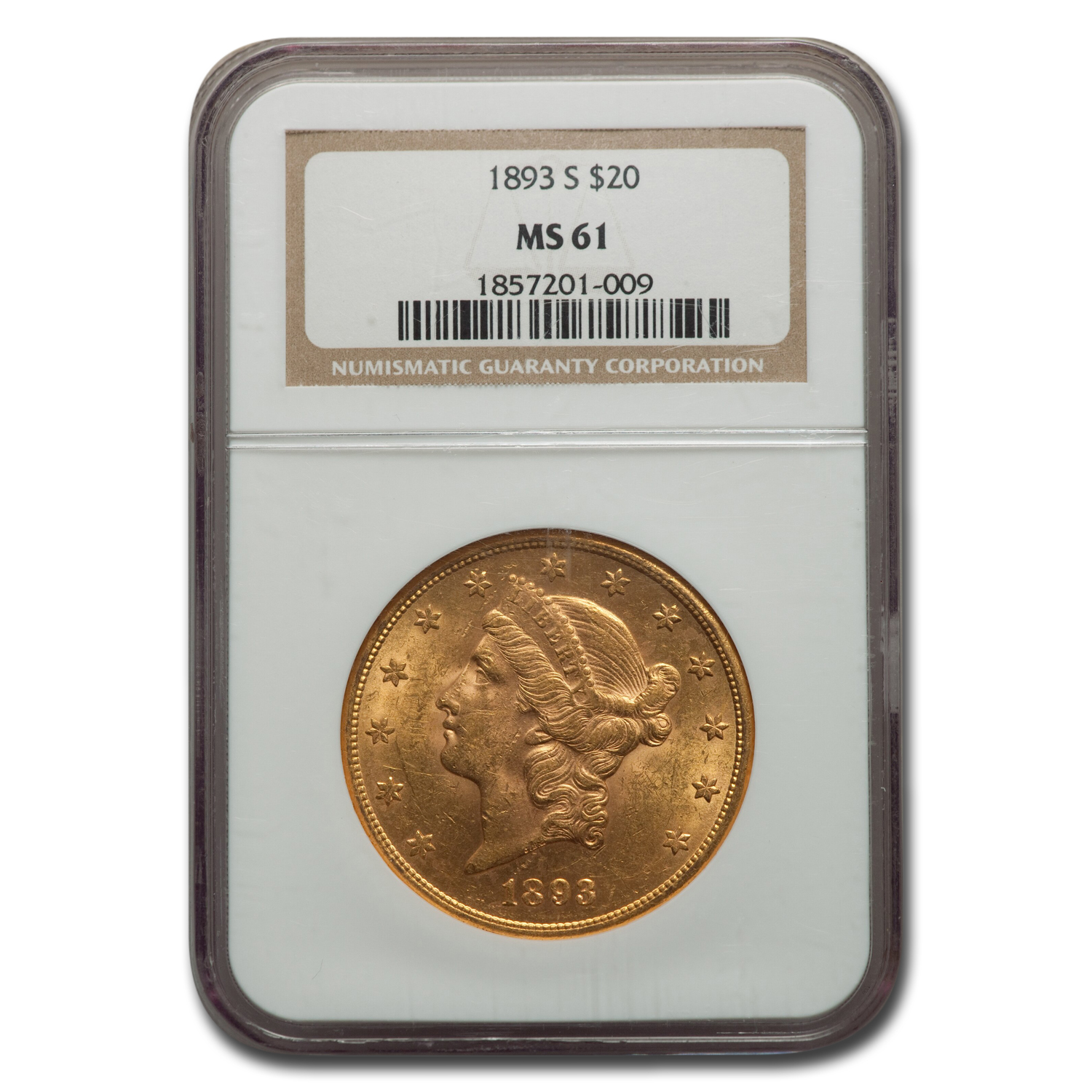 Buy 1893-S $20 Liberty Gold Double Eagle MS-61 NGC
