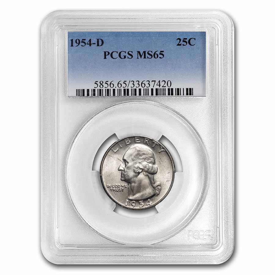 Buy 1954-D Washington Quarter MS-65 PCGS