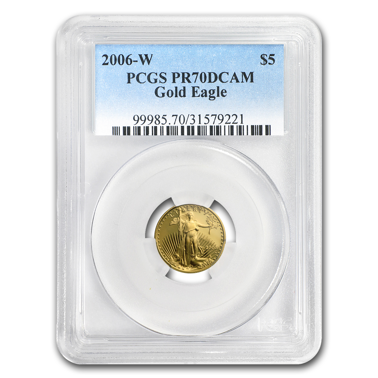 Buy 2006-W 1/10 oz Proof American Gold Eagle PR-70 PCGS