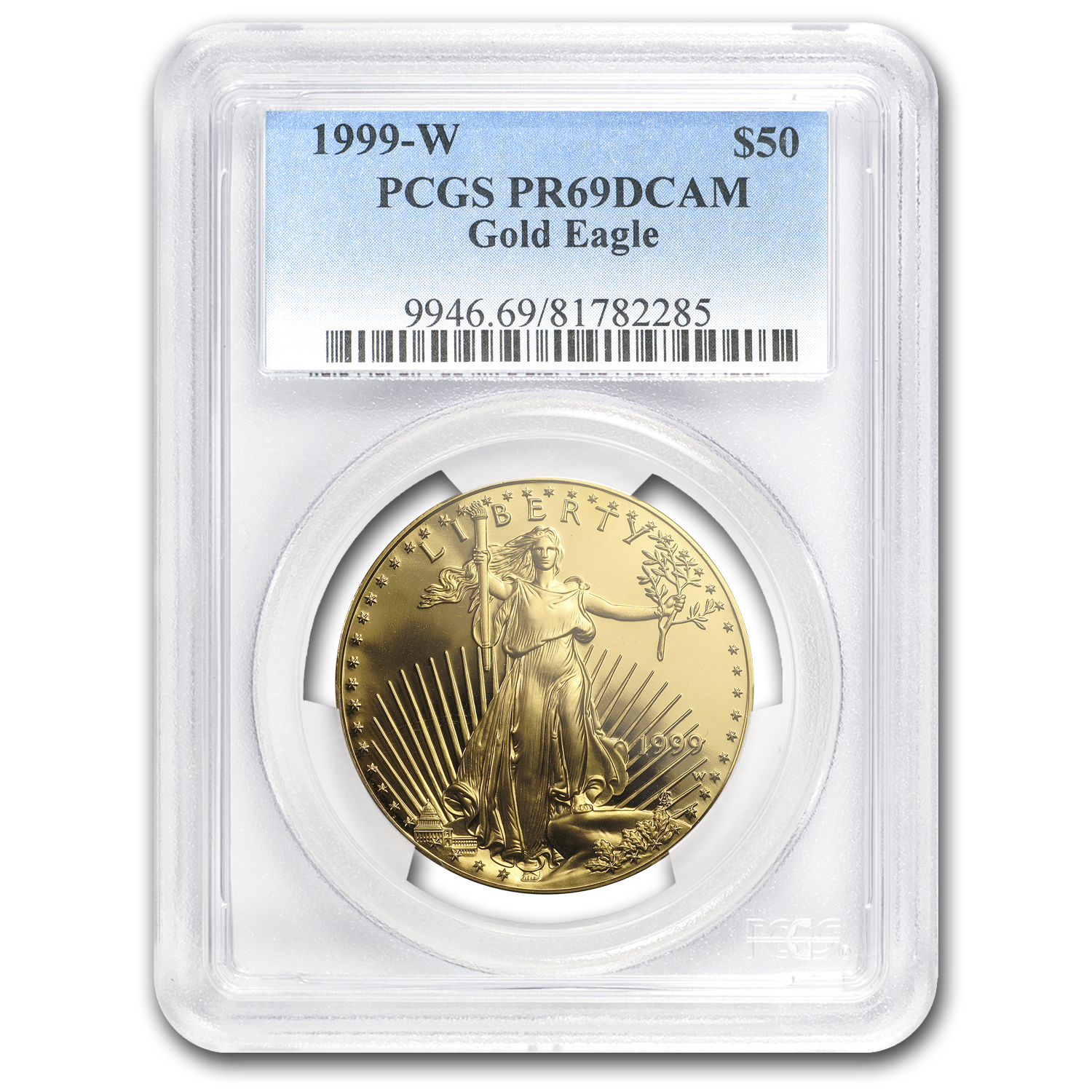 Buy 1999-W 1 oz Proof American Gold Eagle PR-69 DCAM PCGS
