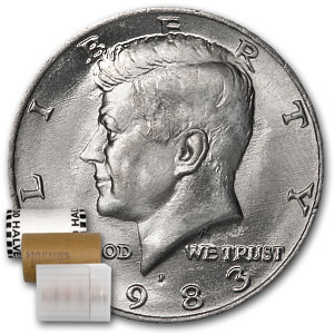 Buy 1983-P Kennedy Half Dollar 20-Coin Roll BU
