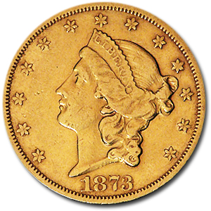 Buy 1873 $20 Liberty Gold Double Eagle Open 3 XF