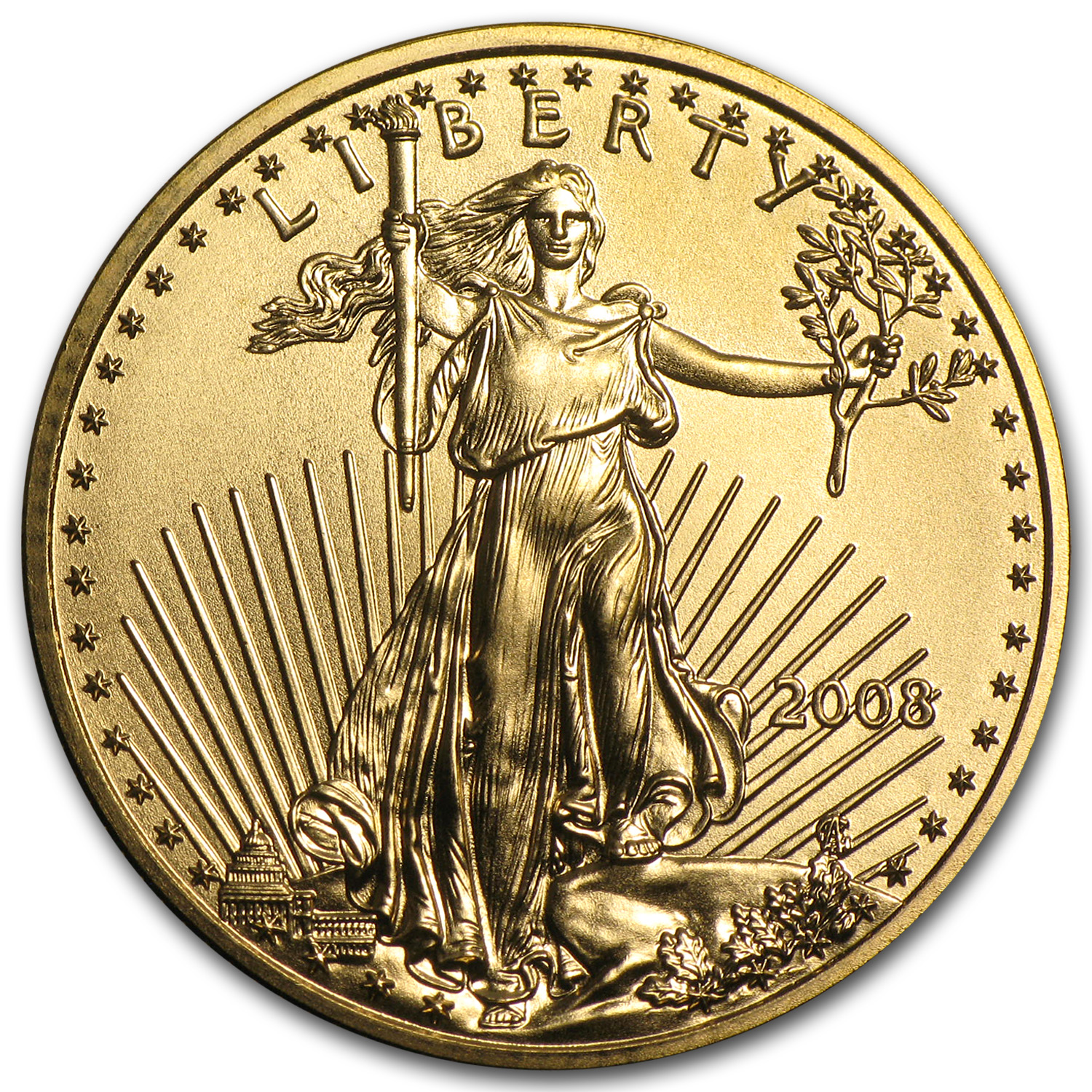 Buy 2008 1/4 oz American Gold Eagle BU