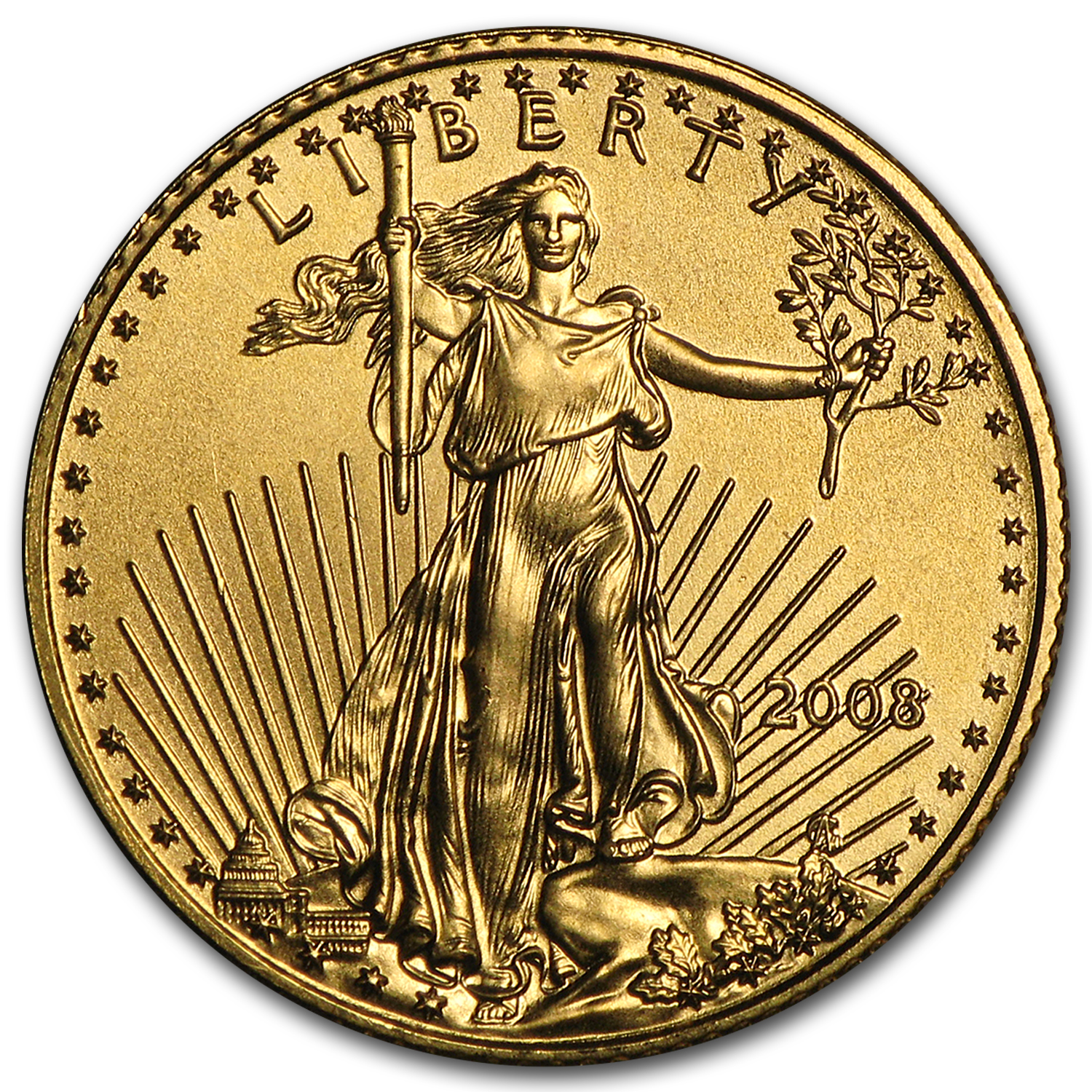 Buy 2008 1/10 oz American Gold Eagle BU