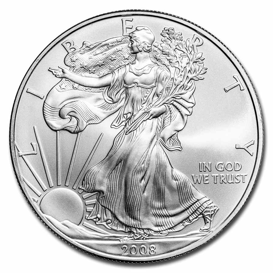 Buy 2008 1 oz American Silver Eagle BU
