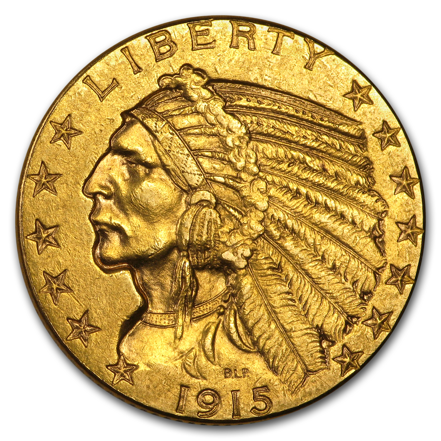 Buy 1915 $5 Indian Gold Half Eagle AU