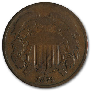 Buy 1871 Two Cent Piece Good - Click Image to Close