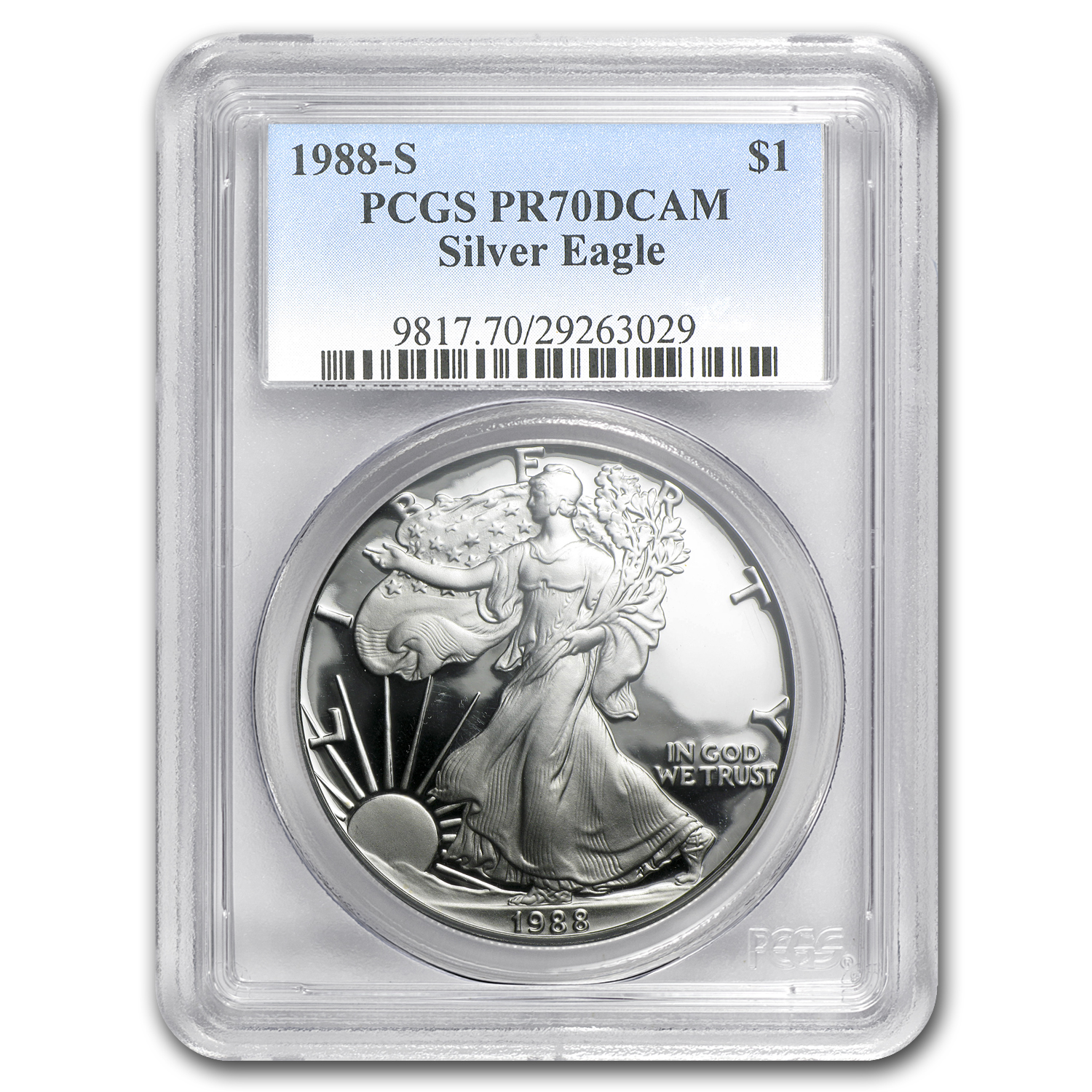 Buy 1988-S Proof American Silver Eagle PR-70 PCGS