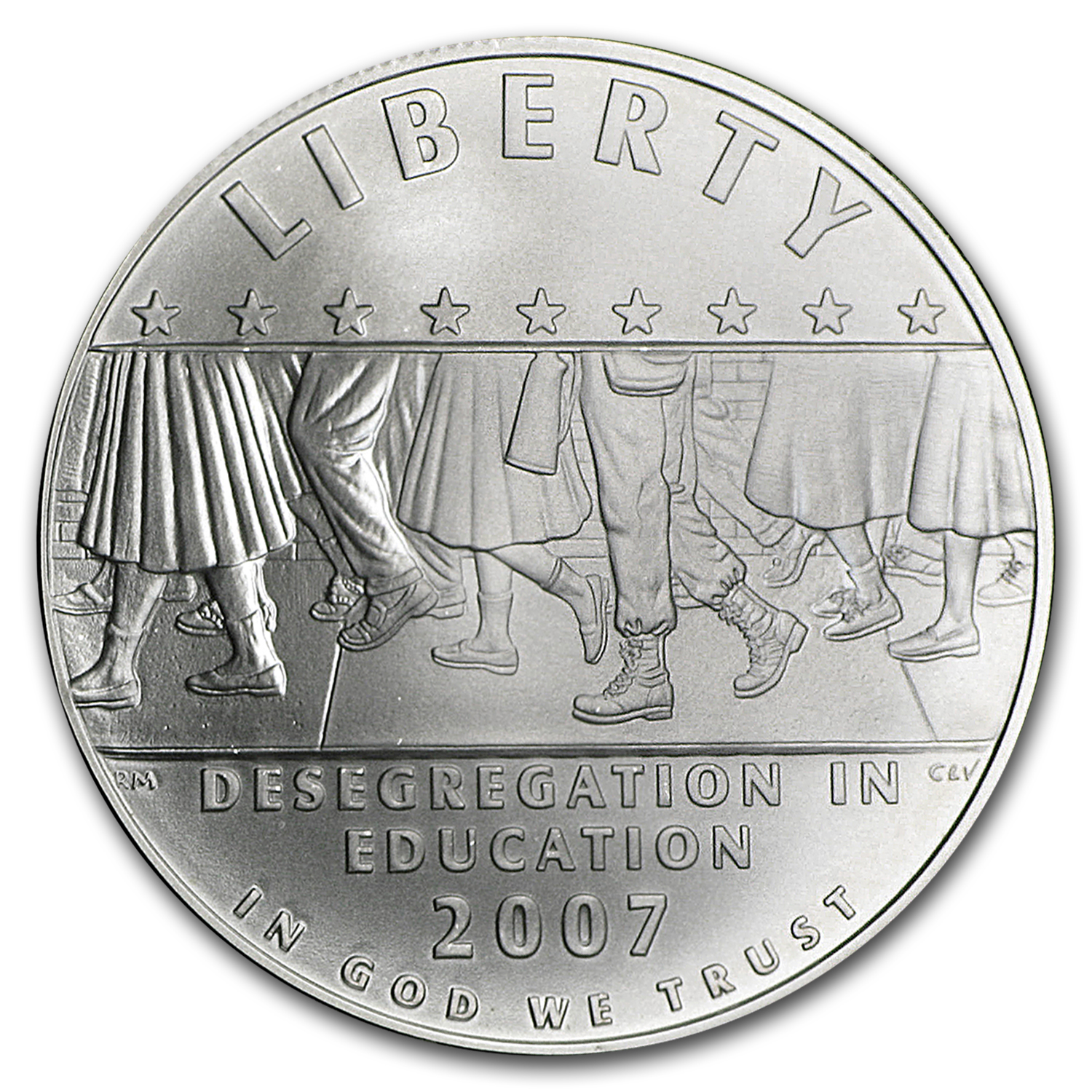 Buy 2007-P School Desegregation $1 Silver Commem BU (w/Box & COA)