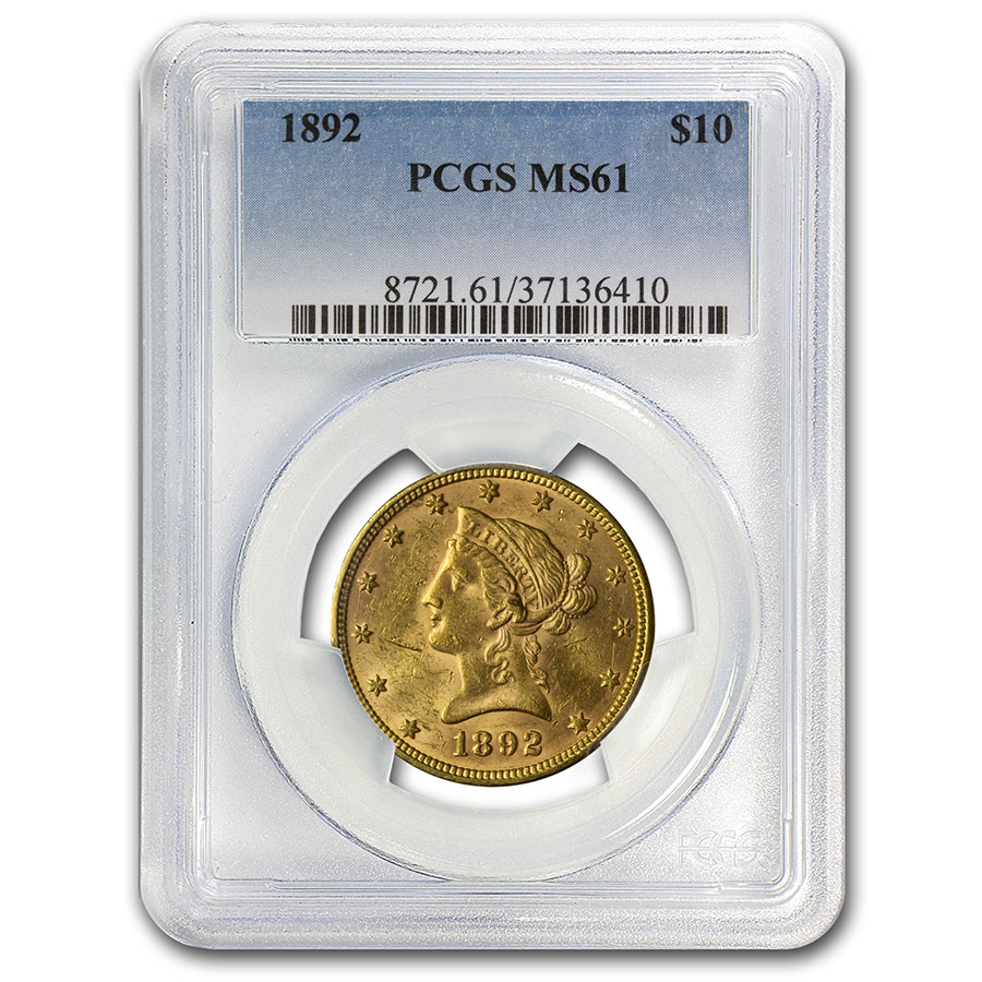 Buy 1892 $10 Liberty Gold Eagle MS-61 PCGS