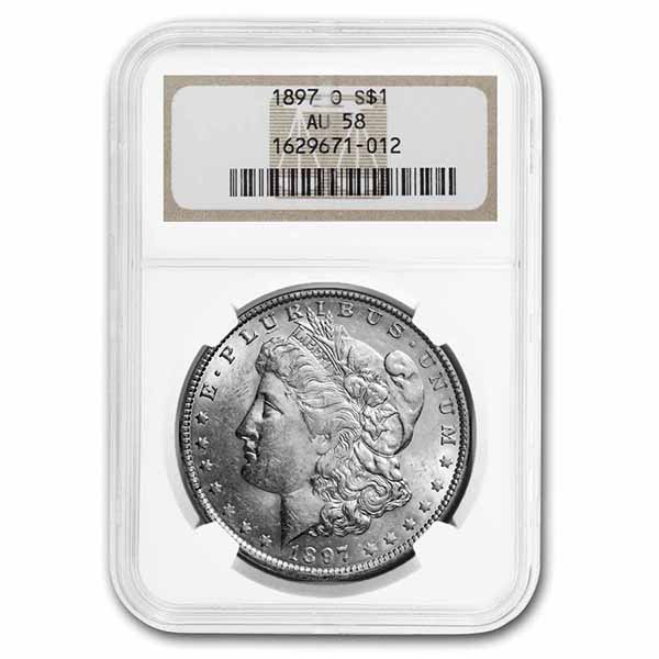 Buy 1897-O Morgan Dollar AU-58 NGC