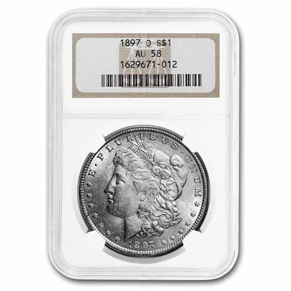 Buy 1897-O Morgan Dollar AU-58 NGC