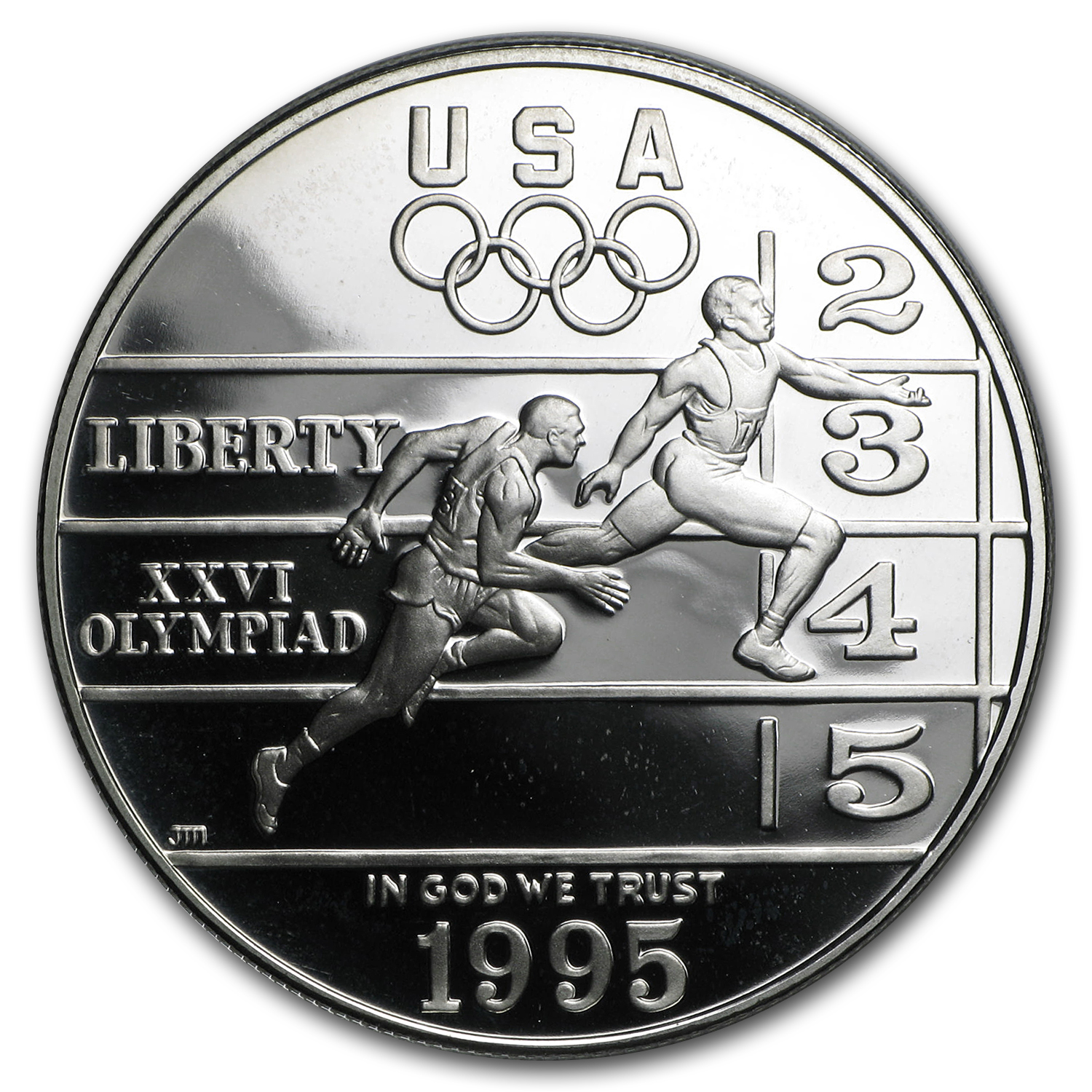 Buy 1995-P Olympic Track and Field $1 Silver Commem Pf (Capsule Only)