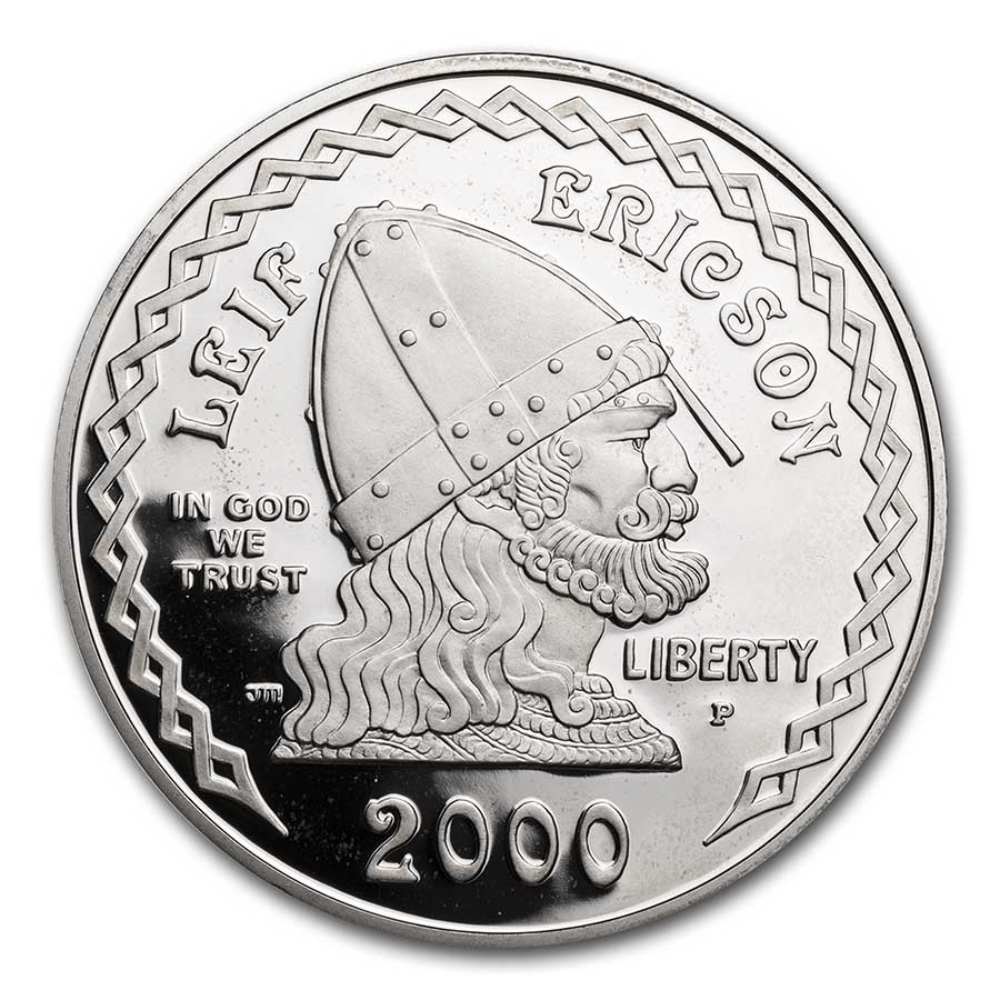 Buy 2000-P Leif Ericson $1 Silver Commem Proof (Capsule only)