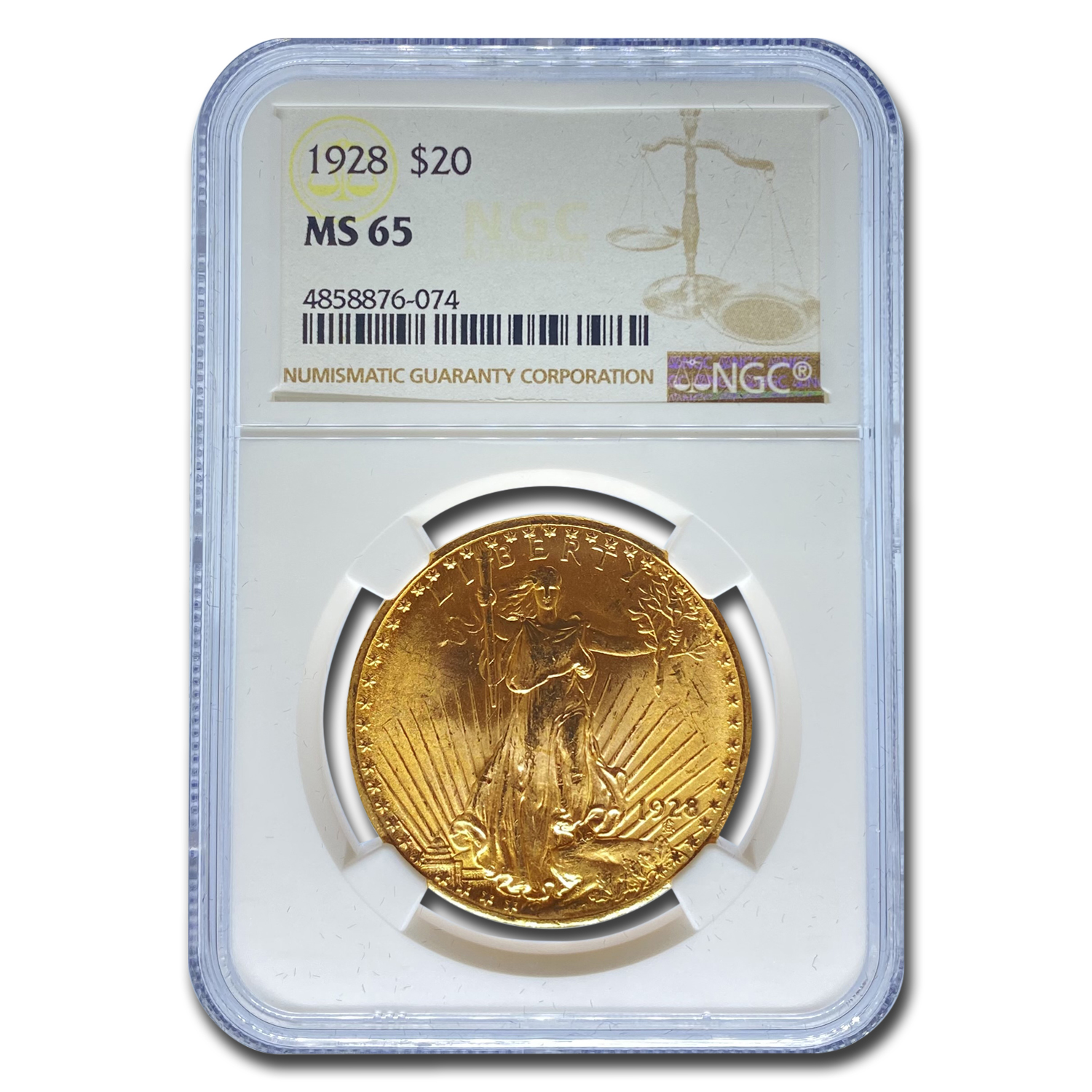 Buy 1928 $20 Saint-Gaudens Gold Double Eagle MS-65 NGC