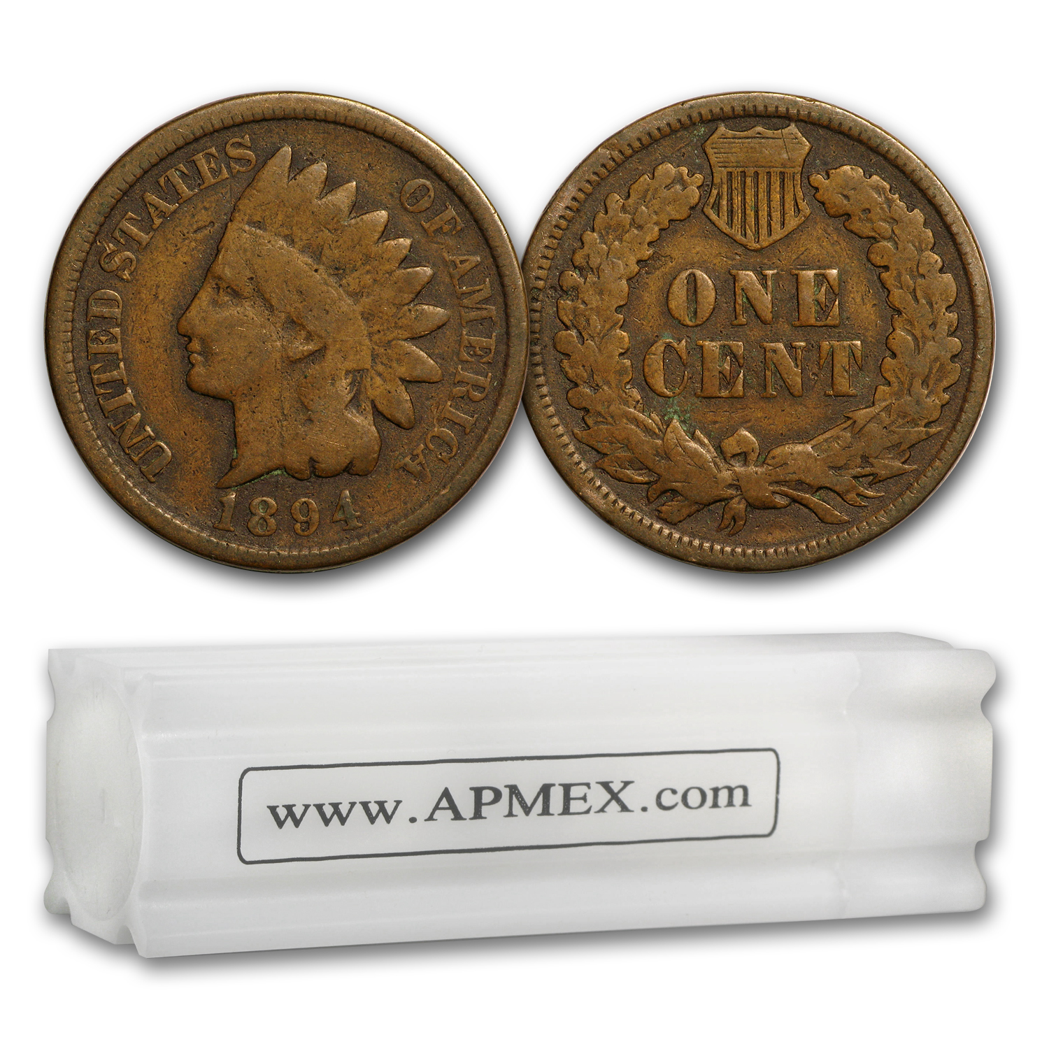 Buy 1894 Indian Head Cent 50-Coin Roll Avg Circ
