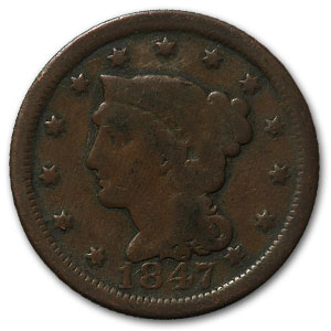 Buy 1847 Large Cent Good