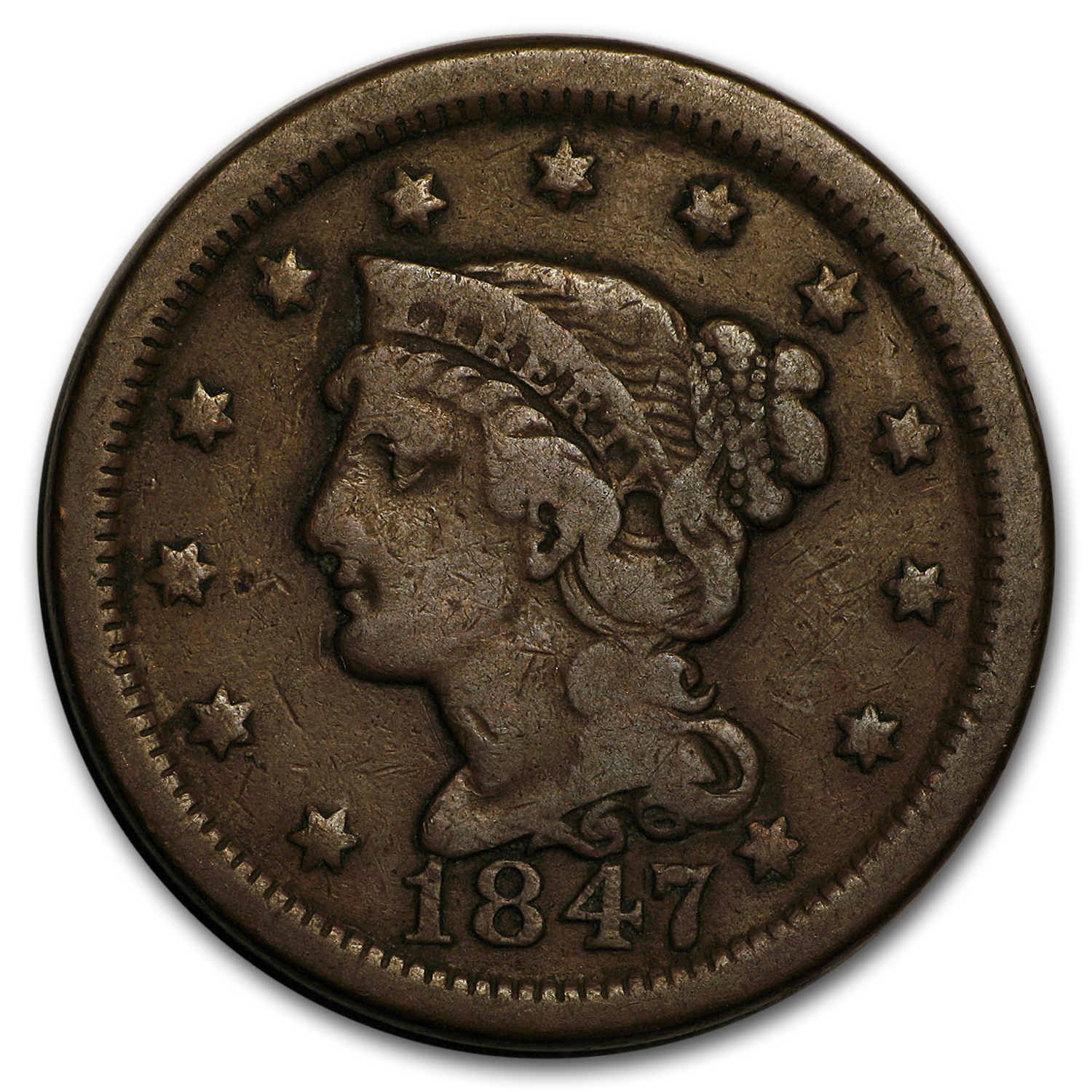 Buy 1847 Large Cent Fine