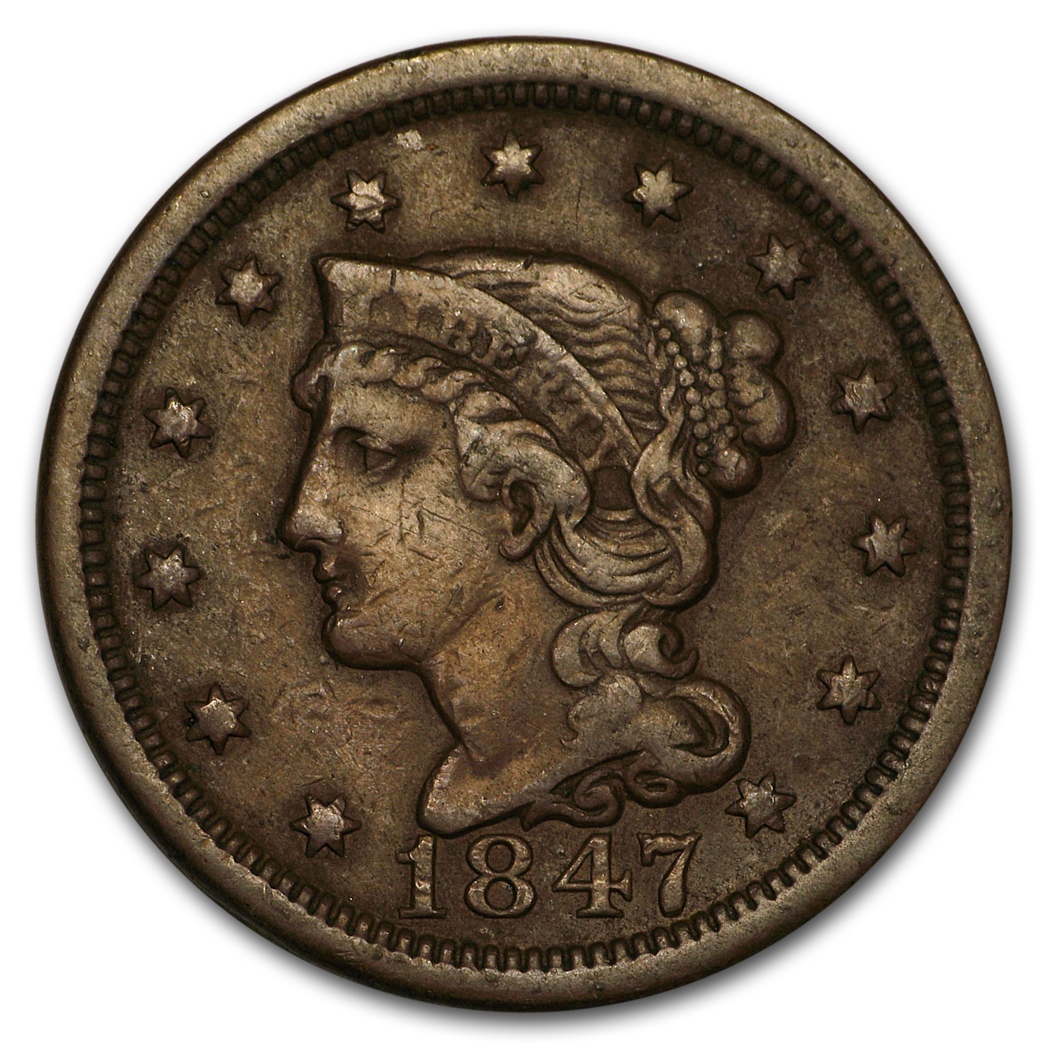 Buy 1847 Large Cent VF