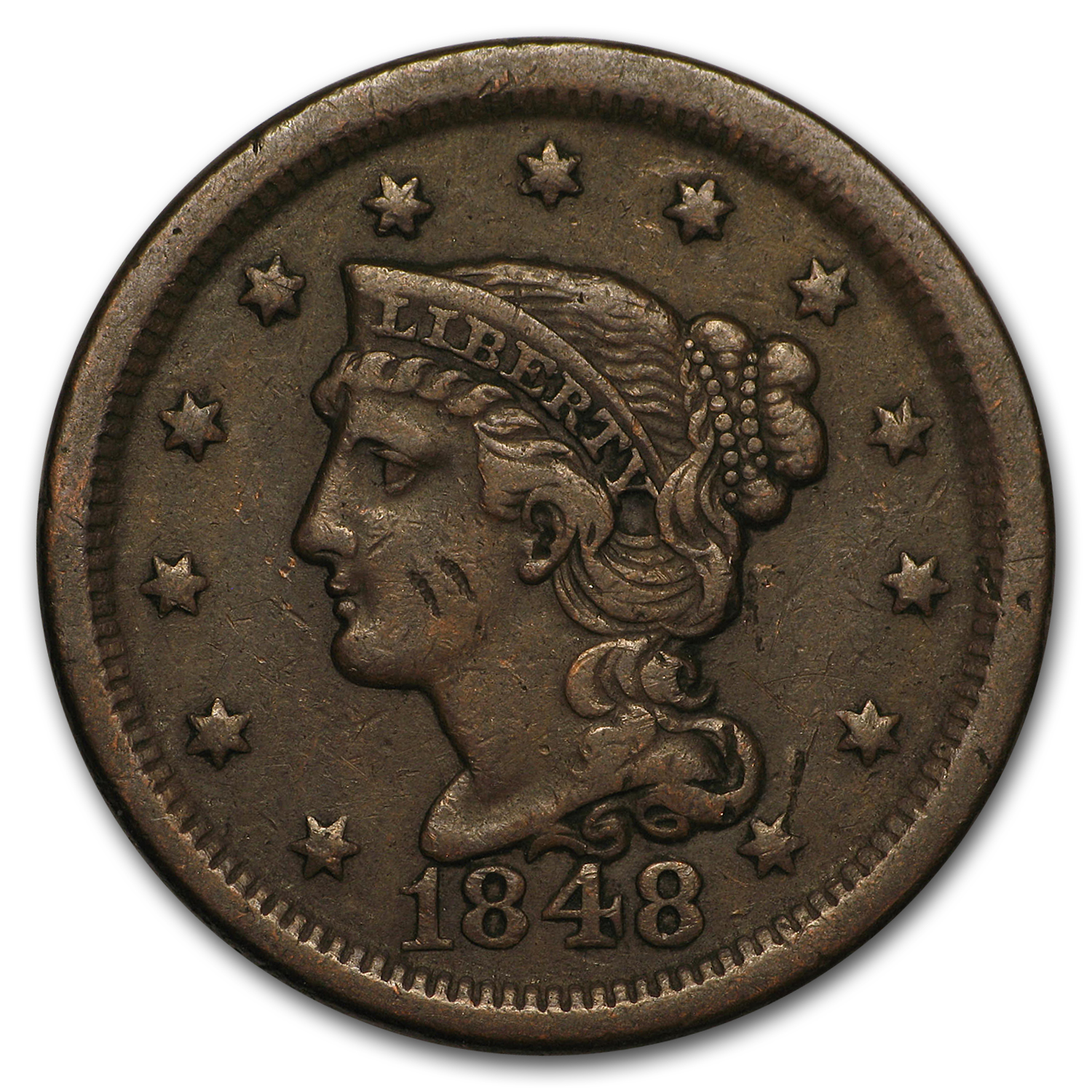 Buy 1848 Large Cent VF