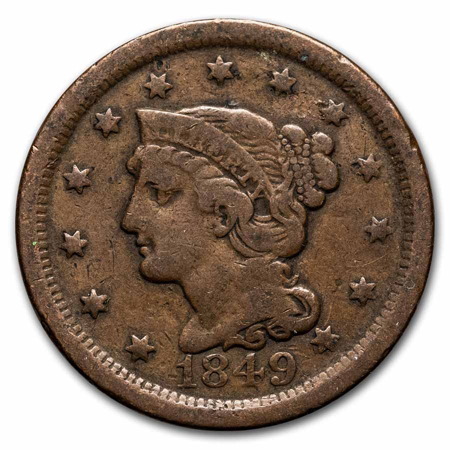 Buy 1849 Large Cent Fine