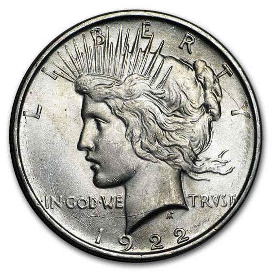 Buy 1922-D Peace Dollar AU-58