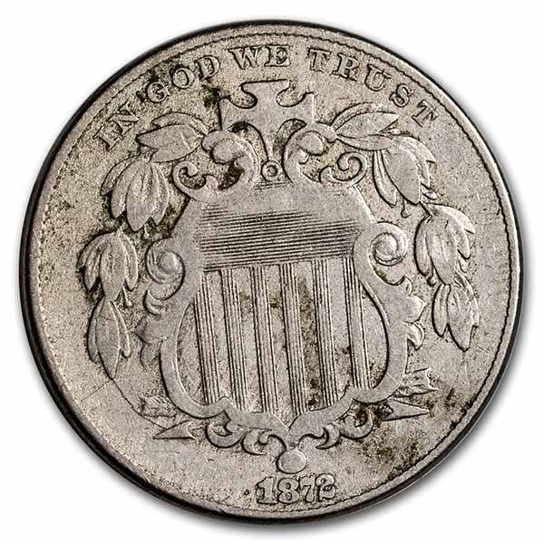 Buy 1872 Shield Nickel VG