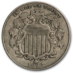 Buy 1883 Shield Nickel XF